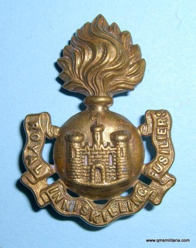 Victorian Royal Inniskilling Fusiliers Other Ranks Brass Shoulder Title