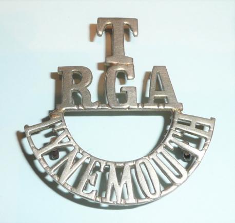 T / RGA / Tynemouth One Piece White Metal Shoulder Title