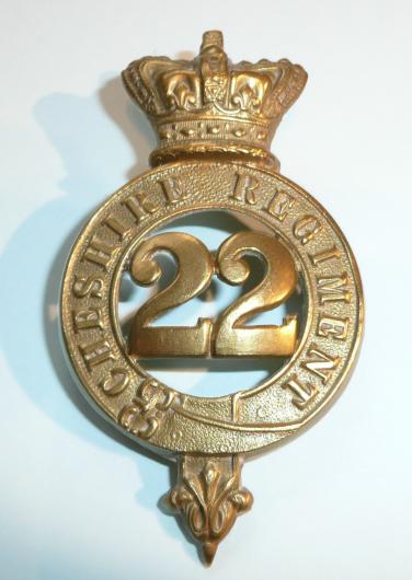 22nd Foot (The Cheshire Regiment) Other Ranks Brass Glengarry Badge