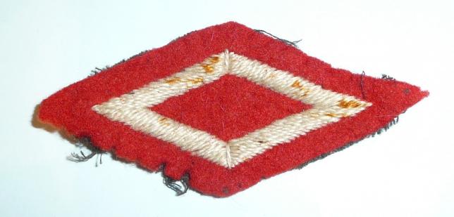Embroidered Cloth Proficiency Diamond Efficiency Badge as worn by Volunteer Rifle Corps / Volunteer Battalions, 1879 - 1909