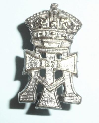 Green Howards ( Alexandra, Princess of Wales' Own Yorkshire Regiment ) Officers Silver Plated Collar Badge - Gaunt