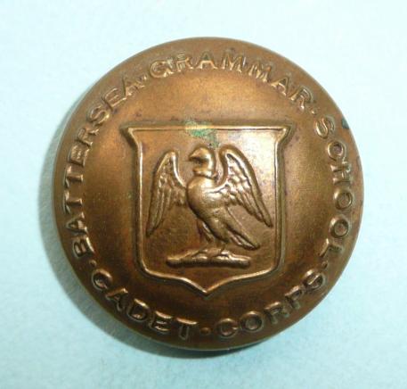 Battersea Grammar School Cadet Corps (JTC) Large Pattern Brass Button