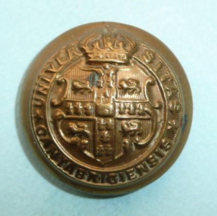 Cambridge University OTC Large Pattern Brass Button, King's Crown