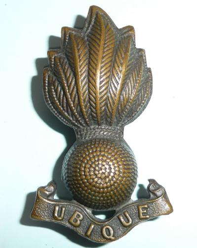 Royal Artillery (RA) Officers OSD Bronzed Cap / Collar Grenade