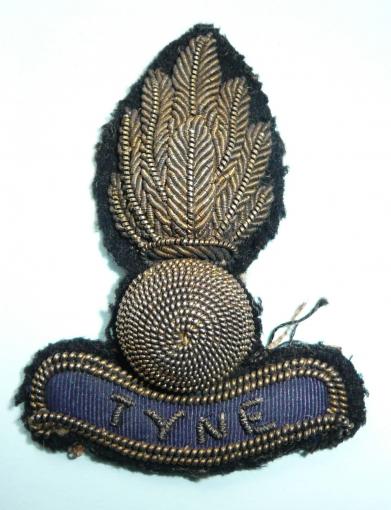 Tyne Engineers (Territorials) Officers Bullion Cap Badge