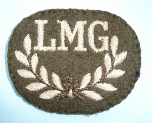 WW2 LMG (Light Machine Gunner) Unofficial Embroidered Proficiency Arm Badge