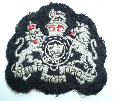 WW2 Royal Air Force ( RAF ) Warrant Officer Cloth Rank Badge, Kings Crown
