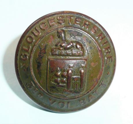 3rd Volunteer Battalion (VB) Gloucestershire Regiment Officers Large Pattern Bronzed Button