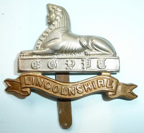 The Lincolnshire Regiment Other Ranks Bi-metal Cap Badge