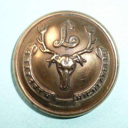 Seaforth Highlanders ( 72nd & 78th Highlanders) Officers Large Pattern Gilt Button