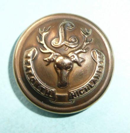 Seaforth Highlanders ( 72nd & 78th Highlanders) Officers Medium Pattern Gilt Button