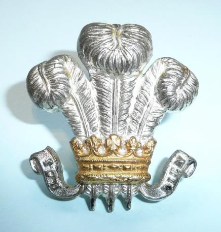 Royal Wiltshire Yeomanry Officers Silver Plated and Gilt Cap Badge
