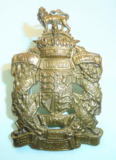 King Edwards Horse Yeomanry ( The Kings Overseas Dominions Regiment ) Early Saxon Crown Cap Badge