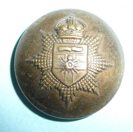 University of London OTC Officer Training Corps Large Pattern Brass Button, Kings Crown pre 1952