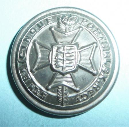 5th Cinque Ports Battalion Royal Sussex Regiment Large Pattern White Metal Button