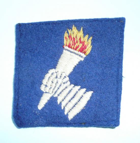 National Service - Royal Armoured Corps (RAC) Training Brigade Embroidered Cloth Formation Sign