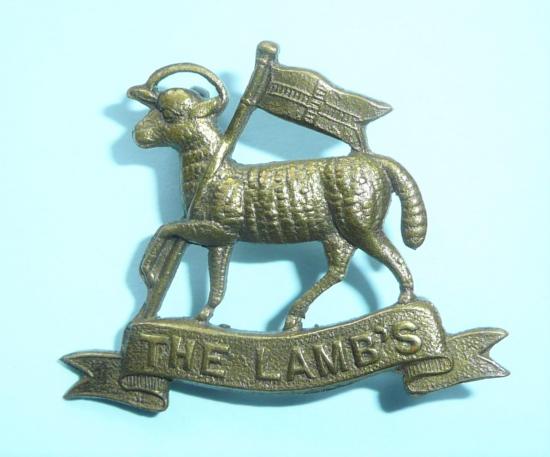 WW1 - The Light Armoured Motor Battery Lamb ( LAMBS ) Rare Brass Shoulder Title