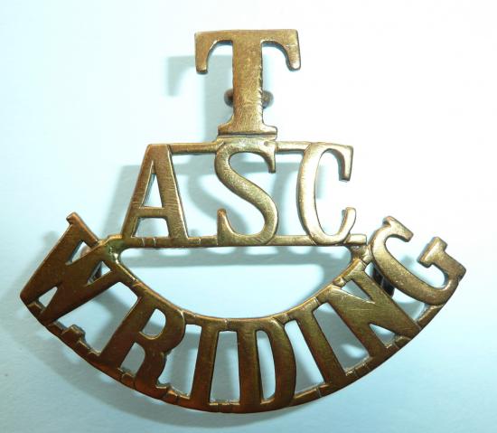 T / ASC / W Riding One Piece Brass Shoulder Title