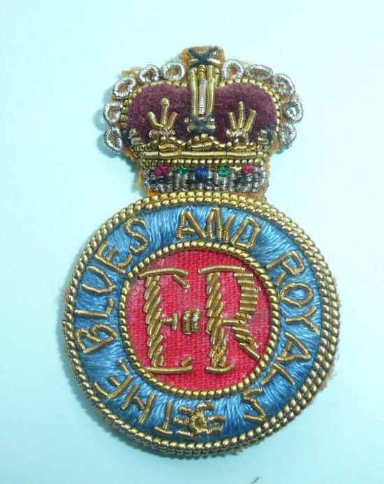 Household Cavalry Blues and Royals Officers Bullion Beret Badge