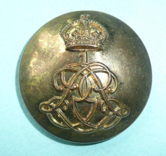 Household Cavalry 1st Life Guards Officers Large Pattern Gilt Button