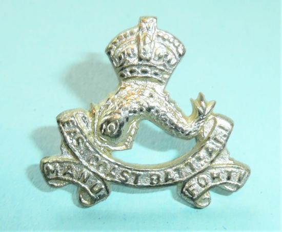 Indian Auxiliary Force (AFI) East Coast (Volunteer) Battalion Officers Frosted Silver Badge