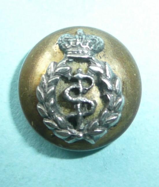 Victorian QVC Royal Army Medical Corps (RAMC) Officers Small Pattern Forage Cap Button