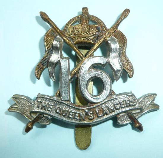 16th Lancers Bi Metal Cap badge