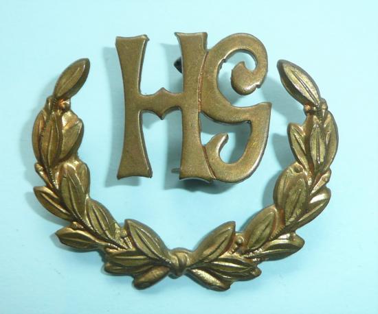 WW1 / WW2 Hotchkiss Gunner (Cavalry) Brass Two Part  Proficiency Arm Sleeve Badge
