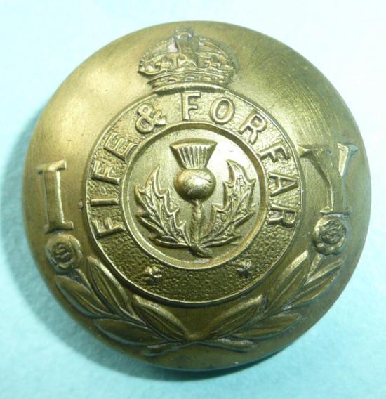 Fife & Forfar (IY) Yeomanry Other Ranks Large Pattern Brass Button