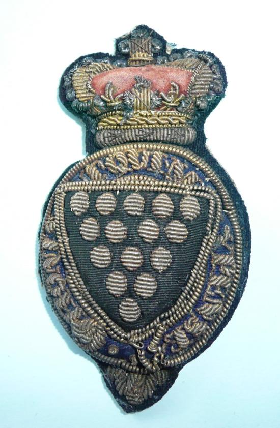 Lord Lieutenant of Cornwall Victorian Bullion Breast Badge