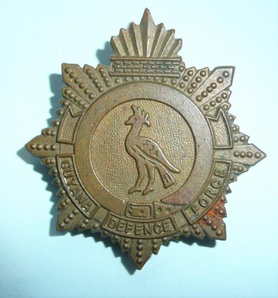 Guyana Defence Force Brass Cap Badge