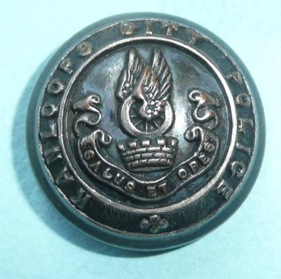 Birtish Columbia Canadian Victorian / Edwardian Police Medium Pattern Button Kamloops City Police