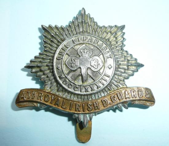 The 4th Royal Irish Dragoon Guards Other Ranks Bi-metal Cap Badge