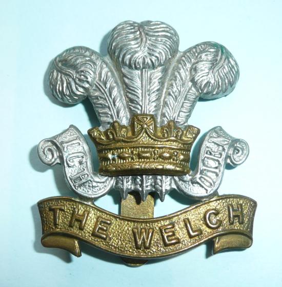 The Welch Regiment Other Ranks Bi-metal Cap Badge