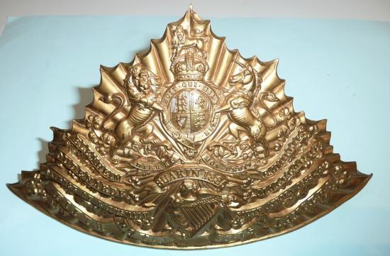 Edwardian Fifth 5th (Royal Irish) Lancers Other Ranks Full Dress Czapka Helmet Plate