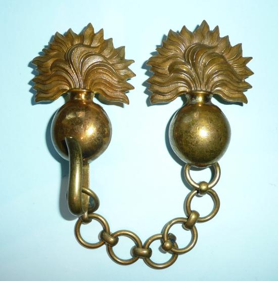 Officers Gilt Brass Greatcoat / Cape Cloak Chains