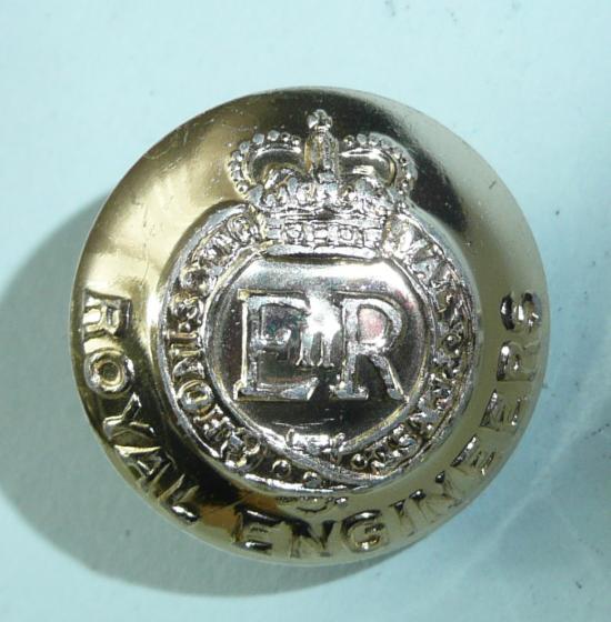 Royal Engineers QEII Issue AA Staybrite Anodised Aluminium Large Pattern Button