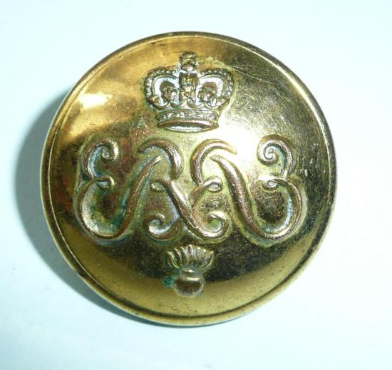 Grenadier Guards Officers Large Pattern Gilt Button, Queen's crown