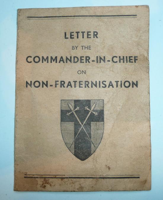 Letter from the Commander-in-Chief Non Fraternisation March 1945 - 21st Army Group