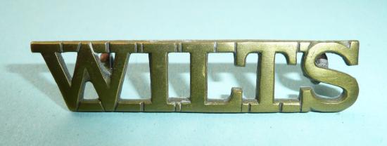 Wilts Wiltshire Regiment Brass Shoulder Title