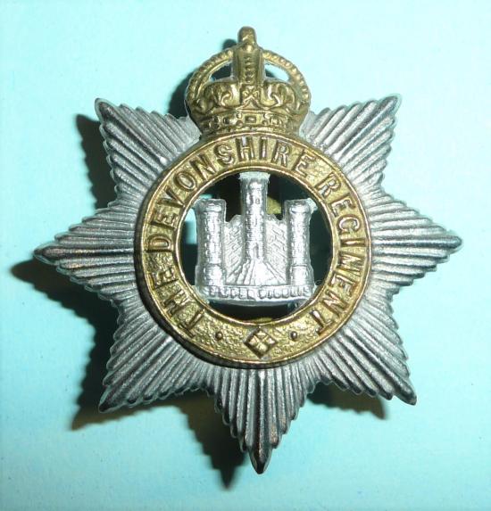The Devonshire Regiment Other Ranks Bi-Metal Cap Badge