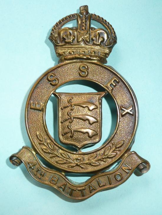 4th Battalion Essex Regiment Musicians Bandsmans Cross Belt / Pouch Badge