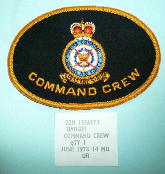 Royal Air Force RAF (Strike) Command Crew Embroidered Flying Suit Patch