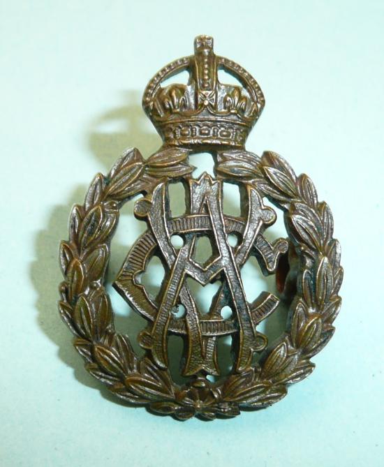 WW1 Army Veterinary Corps (AVC) Officers OSD Bronze Collar Badge - Jennens