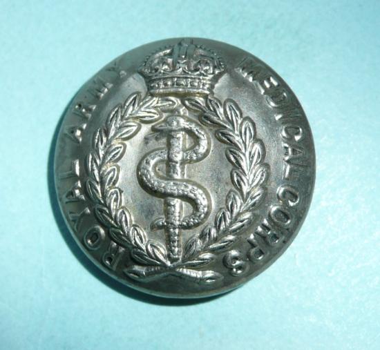 Royal Army Medical Corps (RAMC) Volunteers Large Pattern White Metal Button