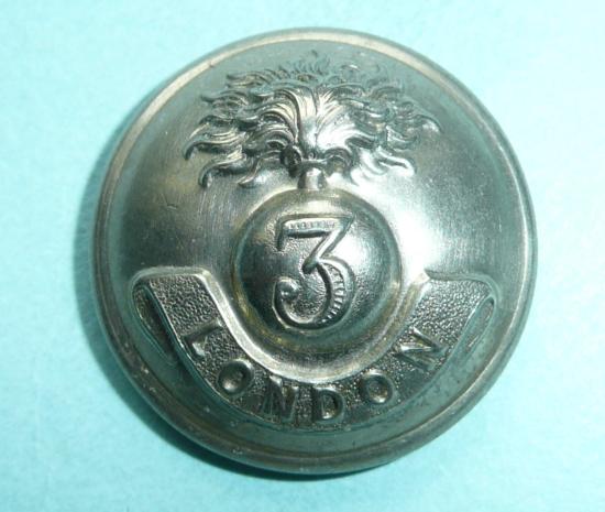 3rd (City of London) Volunteer Battalion Other Ranks Large Pattern White Metal Button