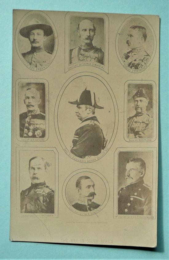 Patriotic Post Card The War in South Africa British General Personalities