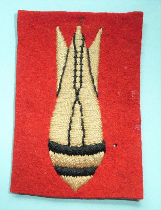 Embroidered Explosive Bomb Ordnance Disposal Arm Badge, Royal Engineers