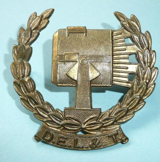 South Africa Cape Fortress Engineers Defence Electric Lights and Telephones (DEL&T) Brass Arm Badge