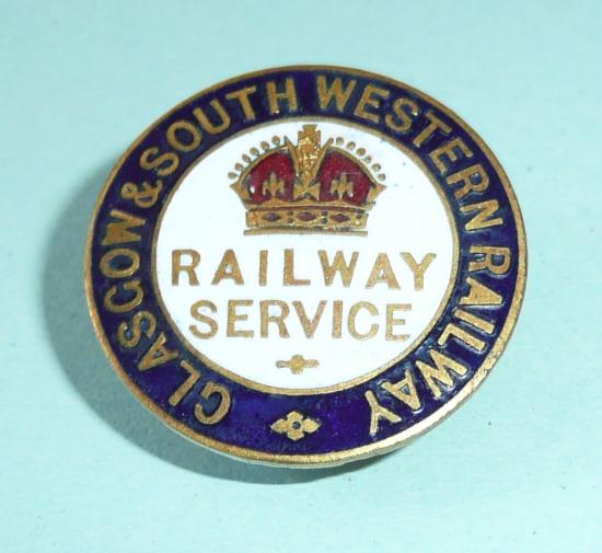 WW1 Glasgow and South Western Railway war service badge